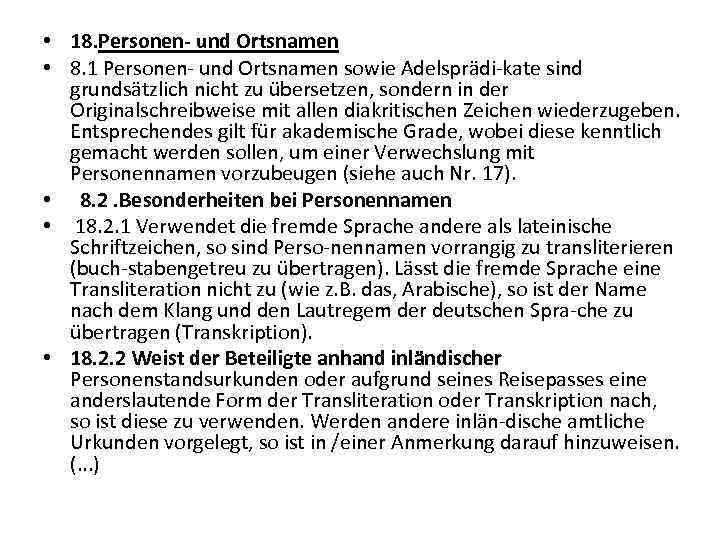  • 18. Personen- und Ortsnamen • 8. 1 Personen und Ortsnamen sowie Adelsprädi