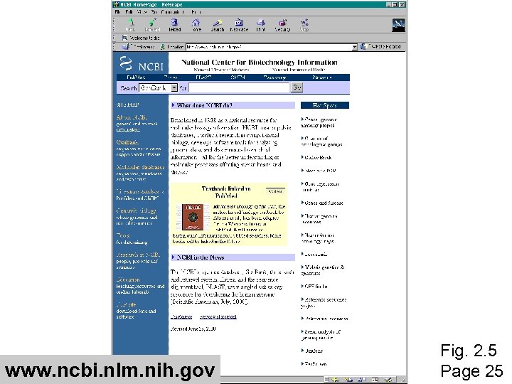 www. ncbi. nlm. nih. gov Fig. 2. 5 Page 25 