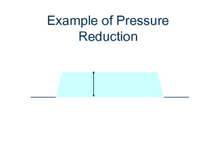 Example of Pressure Reduction 