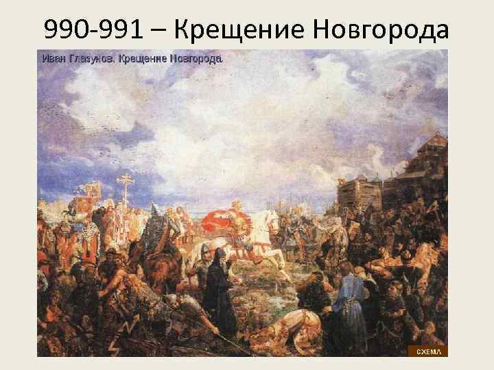 990 -991 – Крещение Новгорода 