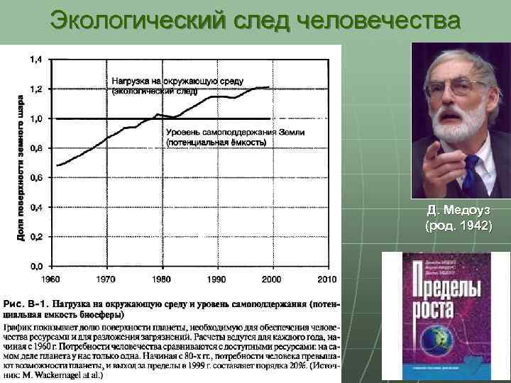 Экологический след человечества Д. Медоуз (род. 1942) 