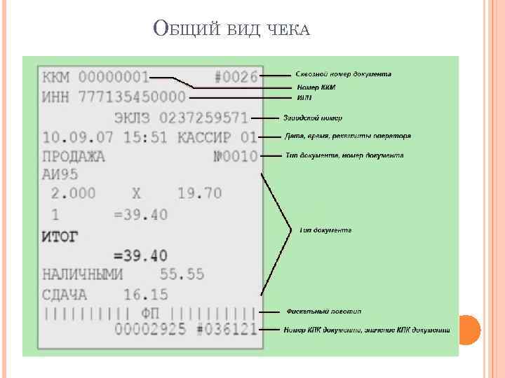 ОБЩИЙ ВИД ЧЕКА 