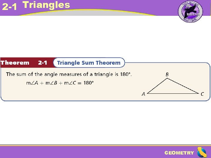 2 -1 Triangles GEOMETRY 