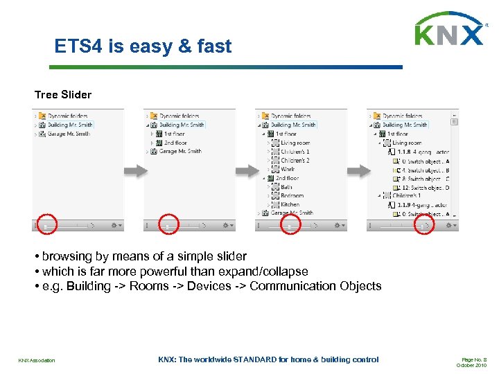 ETS 4 is easy & fast Tree Slider • browsing by means of a