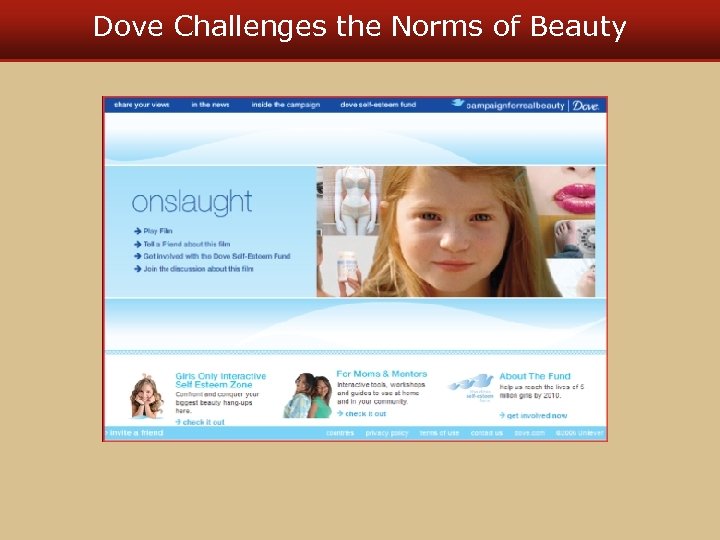 Dove Challenges the Norms of Beauty 