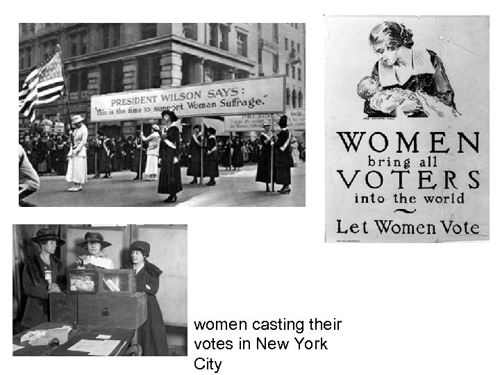 women casting their votes in New York City 