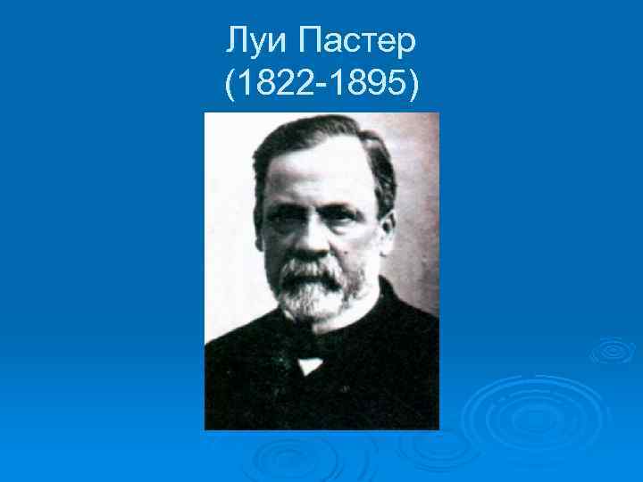 Луи Пастер (1822 -1895) 