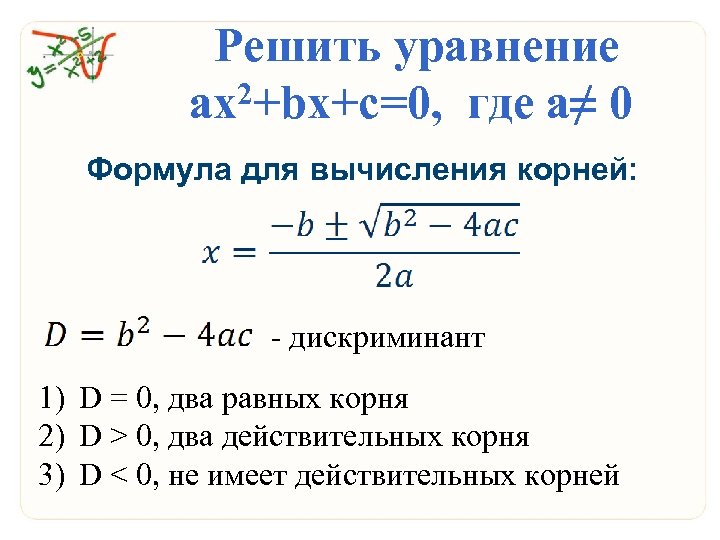 Формула нахождения через дискриминант. Ax2+BX. Как решить квадратное уравнение AX-C. Дискриминант квадратного уравнения. Решение квадратного уравнения ax2+BX+C 0.