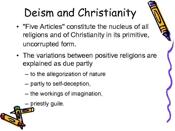 Deism and Christianity • 