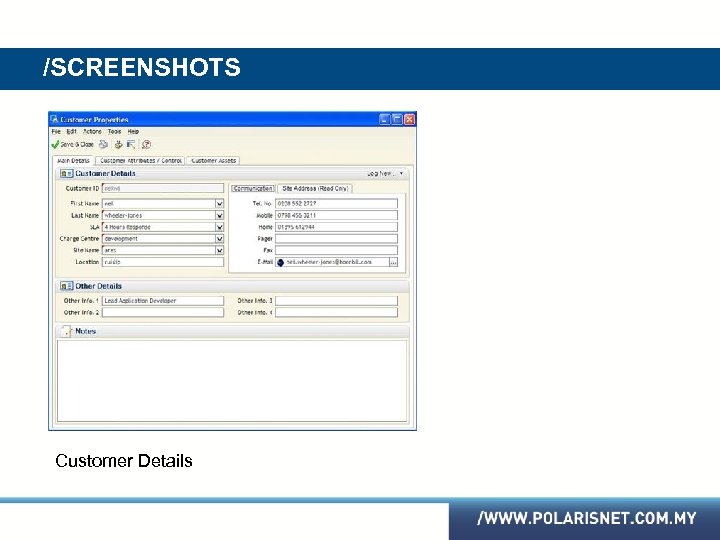 /SCREENSHOTS Customer Details 