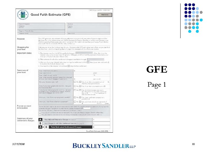 GFE Page 1 3/17/2018 10 