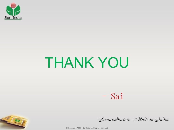 THANK YOU - Sai 
