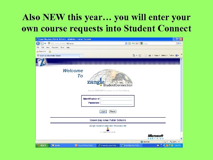 Also NEW this year… you will enter your own course requests into Student Connect
