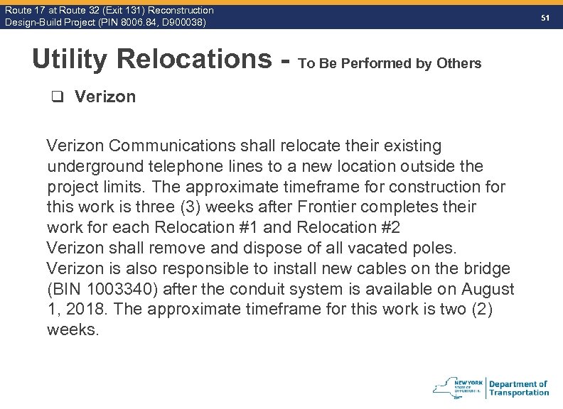 Route 17 at Route 32 (Exit 131) Reconstruction Route Design-Build Project (PIN 8006. 84,