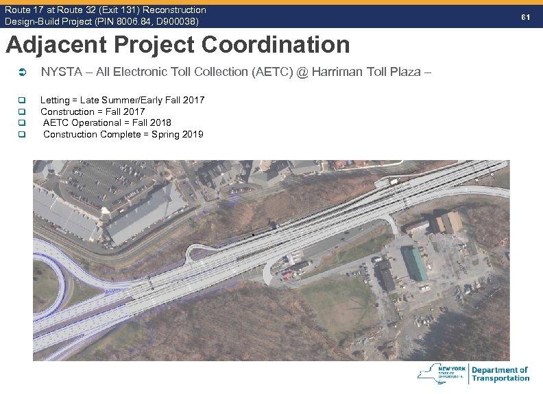Route 17 at Route 32 (Exit 131) Reconstruction Route Design-Build Project (PIN 8006. 84,
