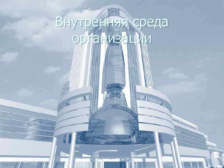 Внутренняя среда организации 