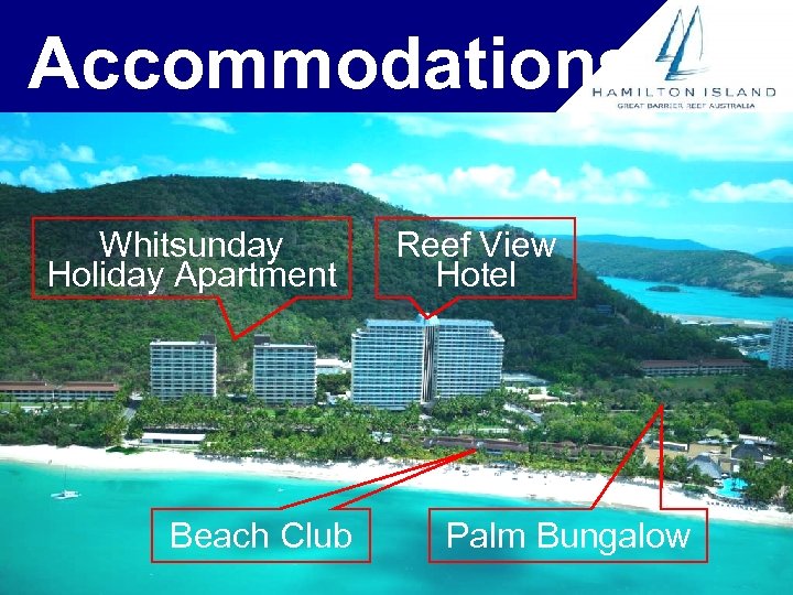 Accommodations Whitsunday Holiday Apartment Beach Club Reef View Hotel Palm Bungalow 