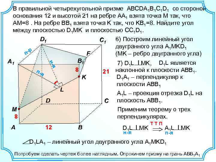 Тетраэдр abcda1b1c1d1