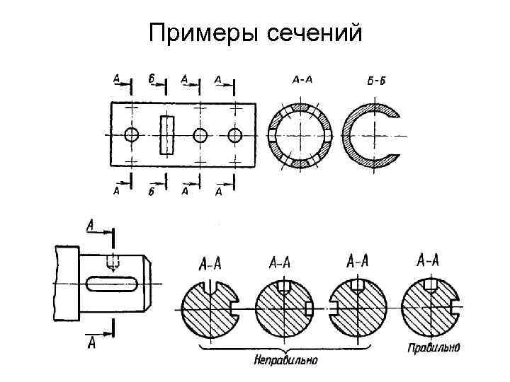 Примеры сечений 