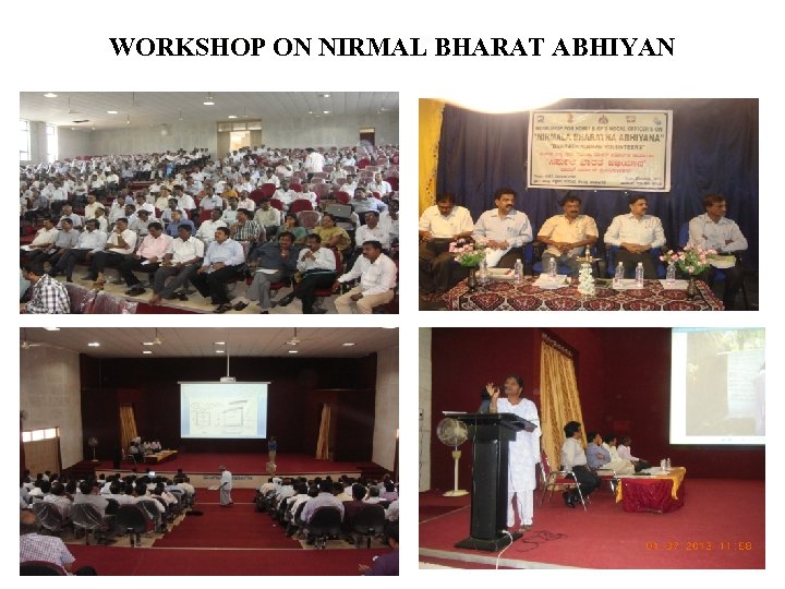 WORKSHOP ON NIRMAL BHARAT ABHIYAN 