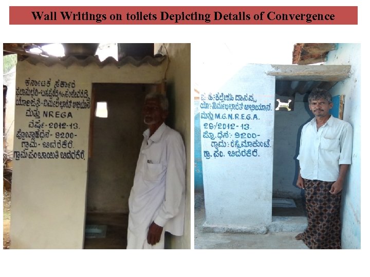 Wall Writings on toilets Depicting Details of Convergence 