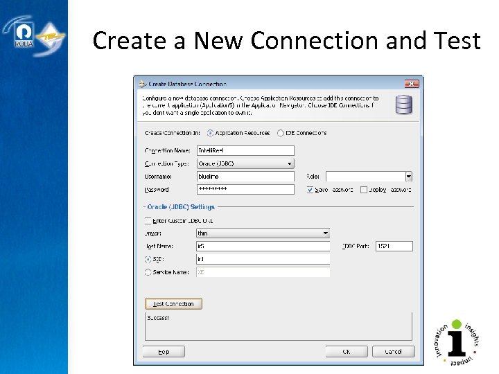 Create a New Connection and Test 
