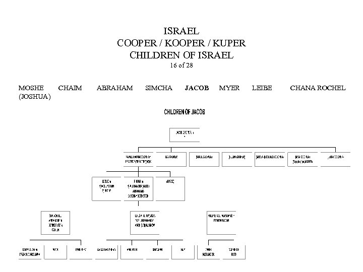 ISRAEL COOPER / KUPER CHILDREN OF ISRAEL 16 of 28 MOSHE (JOSHUA) CHAIM ABRAHAM
