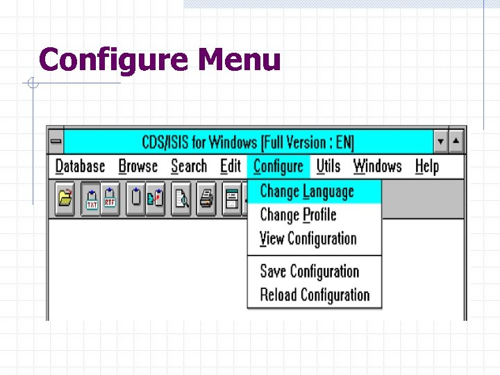 Configure Menu 