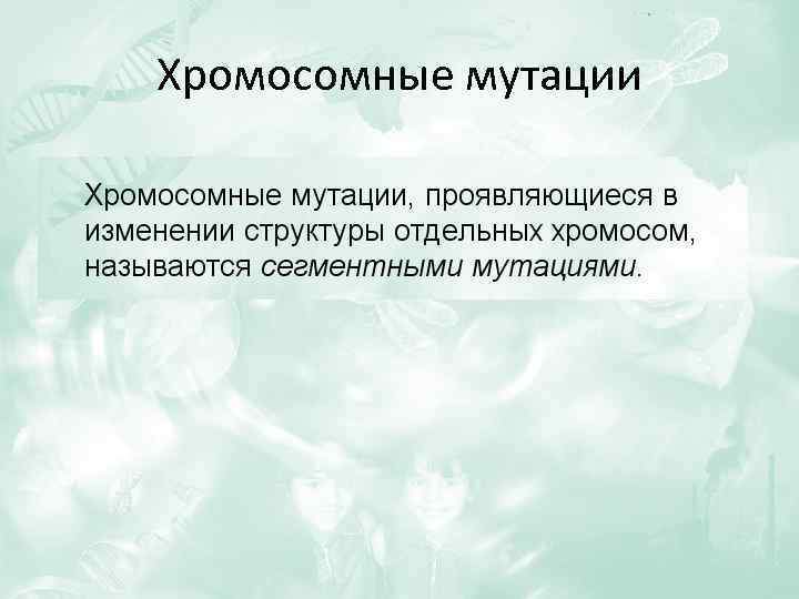 Хромосомные мутации 