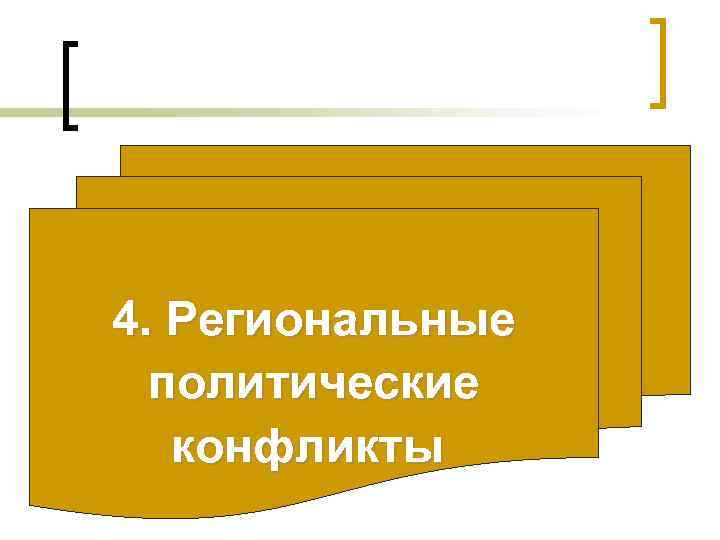 1. 4. Региональные политические конфликты 