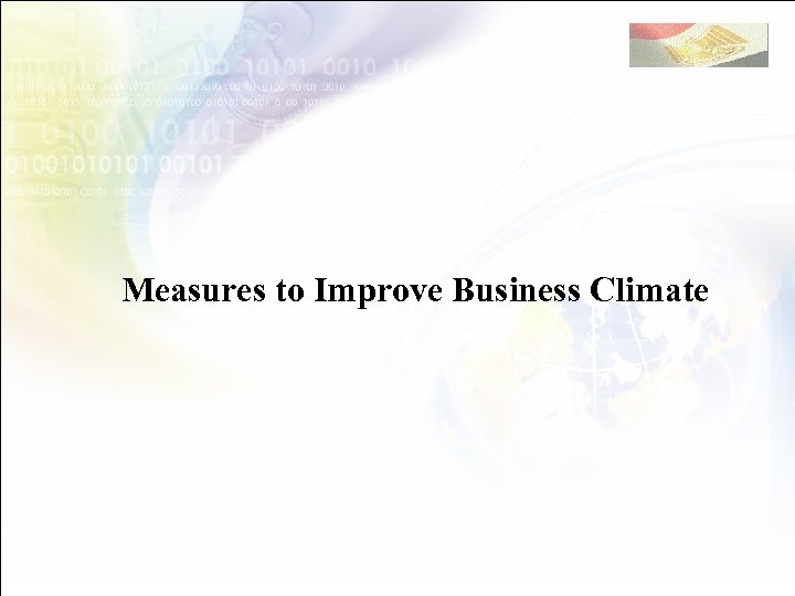  Measures to Improve Business Climate 