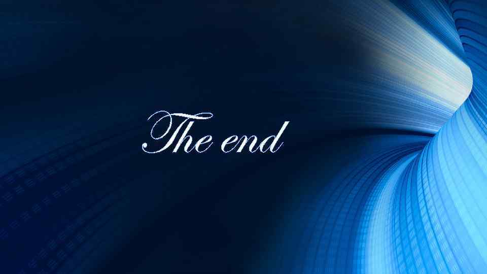 The end 