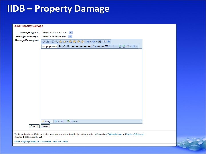 IIDB – Property Damage 