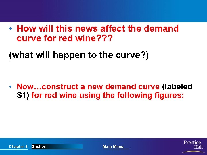  • How will this news affect the demand curve for red wine? ?