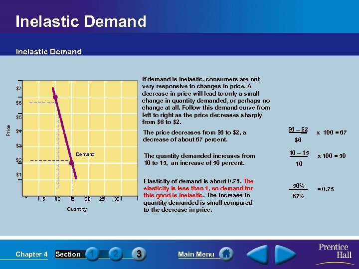 Inelastic Demand If demand is inelastic, consumers are not very responsive to changes in