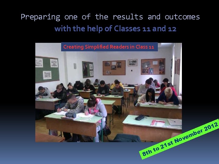 Preparing one of the results and outcomes with the help of Classes 11 and