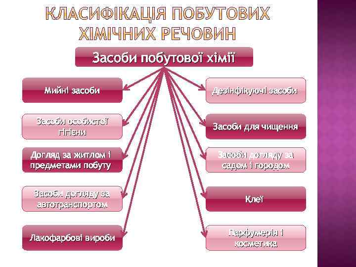 Засоби побутової хімії Мийні засоби Дезінфікуючі засоби Засоби особистої гігієни Засоби для чищення Догляд