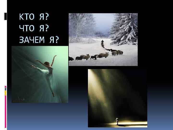 КТО Я? ЧТО Я? ЗАЧЕМ Я? 