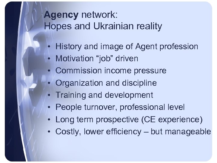 Agency network: Hopes and Ukrainian reality • • History and image of Agent profession