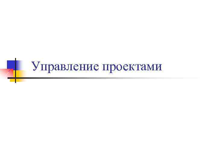 Управление проектами 