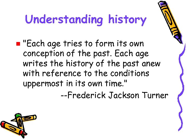 Understanding history n 