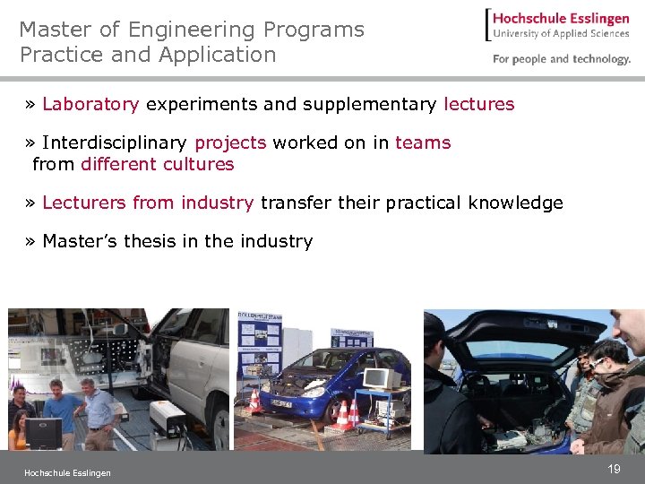 Master of Engineering Programs Practice and Application » Laboratory experiments and supplementary lectures »