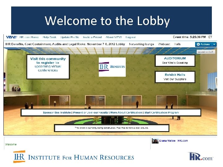 Welcome to the Lobby 