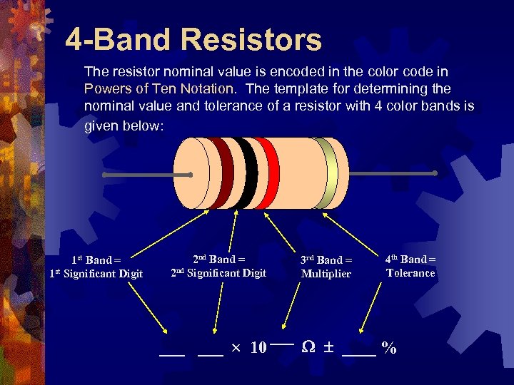 resistor color code 4 band