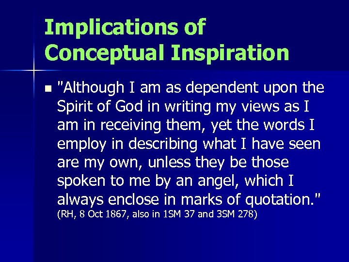Implications of Conceptual Inspiration n 