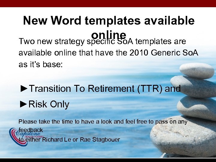 New Word templates available online Two new strategy specific So. A templates are available