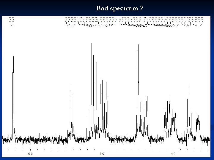 Bad spectrum ? 26 