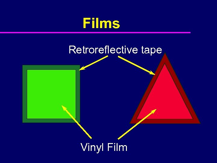 Films Retroreflective tape Vinyl Film 