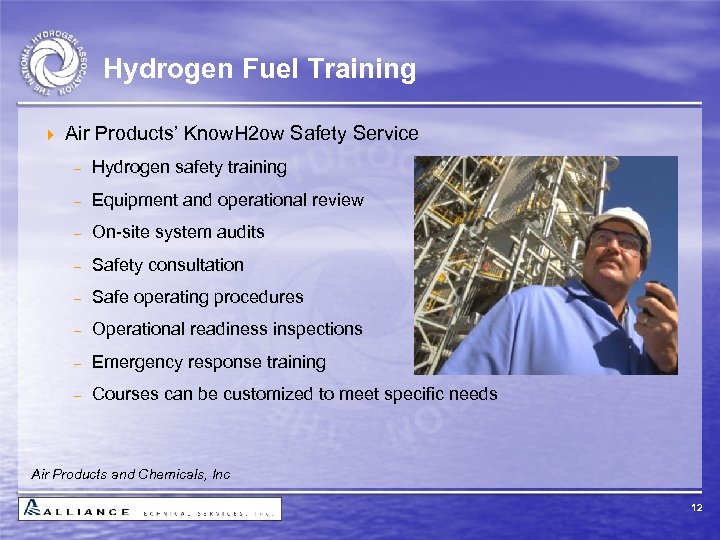 Hydrogen Fuel Training 4 Air Products’ Know. H 2 ow Safety Service - Hydrogen