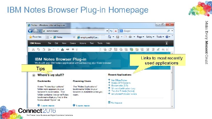 IBM Notes Browser Plug-in Homepage 